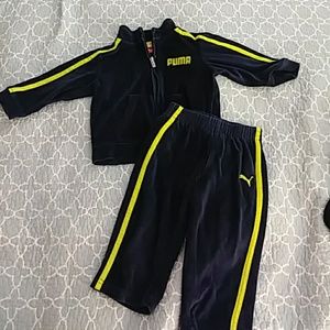 Puma 18 month boys velour track suit